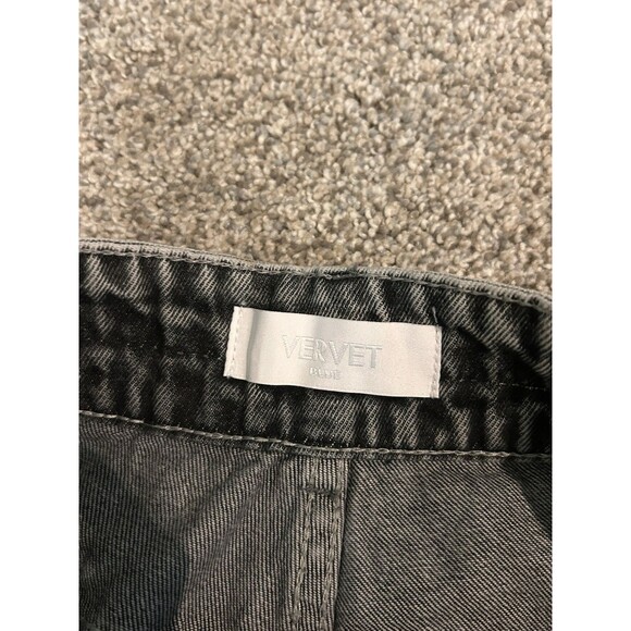 Vervet Mom Jeans Size 28 X 26" Inseam Distressed Denim Raw Hems‎ Gray - Picture 5 of 7